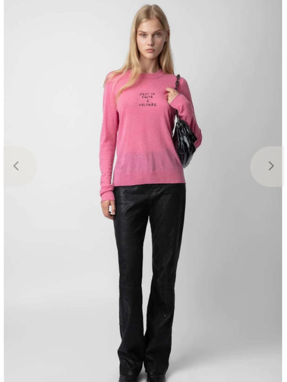 New Zadig & Voltaire Miss Graphic Cashmere Sweater - Picture 4 of 14